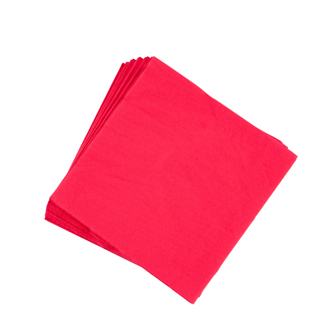 UNI Set van 20 servetten rood B 40 x L 40 cm