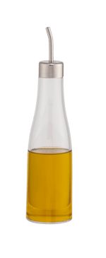 PURE Garrafa para óleo prateado, transparente H 25 cm - Ø 5,5 cm