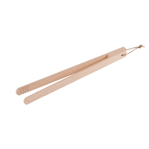 BASIC WOOD Pince de cuisine naturel Larg. 2 x Long. 30 cm