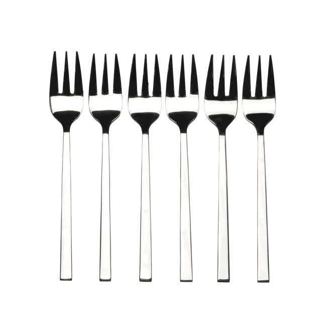 Set 3 tenedores de postre acero inoxidable - Earth