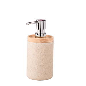 NEW RESIN  Dispensador de jabón natural A 17,2 cm - Ø 8 cm