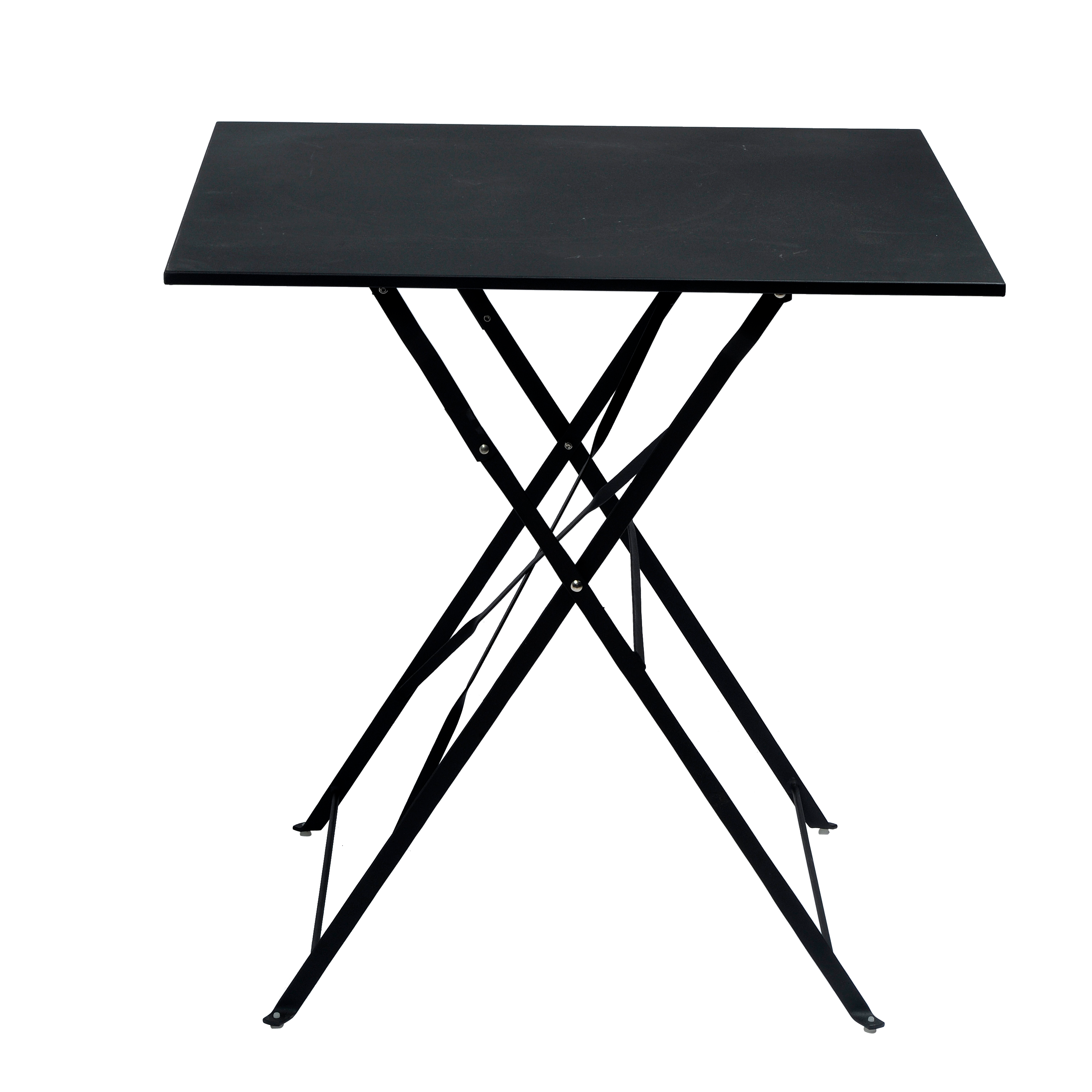 TABLE PLIANTE BOIS 90x60cm - H 82cm - NOIR
