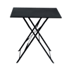 IMPERIAL Table pliante carré noir H 71 x Larg. 70 x Long. 70 cm