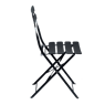 IMPERIAL Chaise bistrot noir H 82 x Larg. 42 x P 46,5 cm