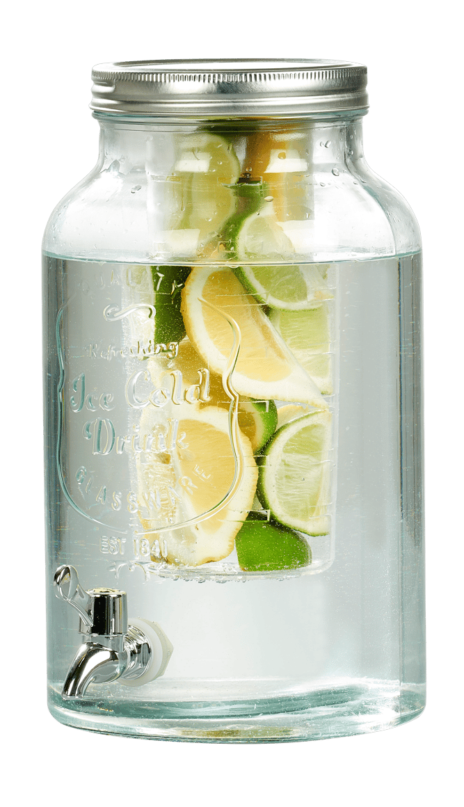 ICE Réservoir à boisson avec robinet transparent