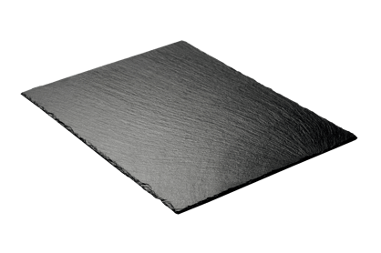 SLATE Assiette noir Larg. 28 x Long. 38 cm