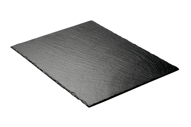 SLATE Assiette noir Larg. 28 x Long. 38 cm