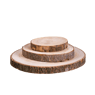 PAULO Fuente de madera marrón A 3,5 cm - Ø 36 cm