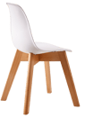 MATHIAS Kinderstoel wit, naturel H 58 x B 34 x D 30 cm