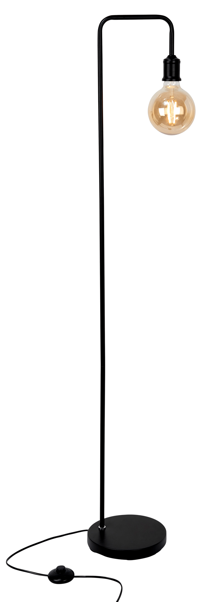 punt lijden Kennis maken ARCHE Staanlamp zwart H 142 cm | CASA
