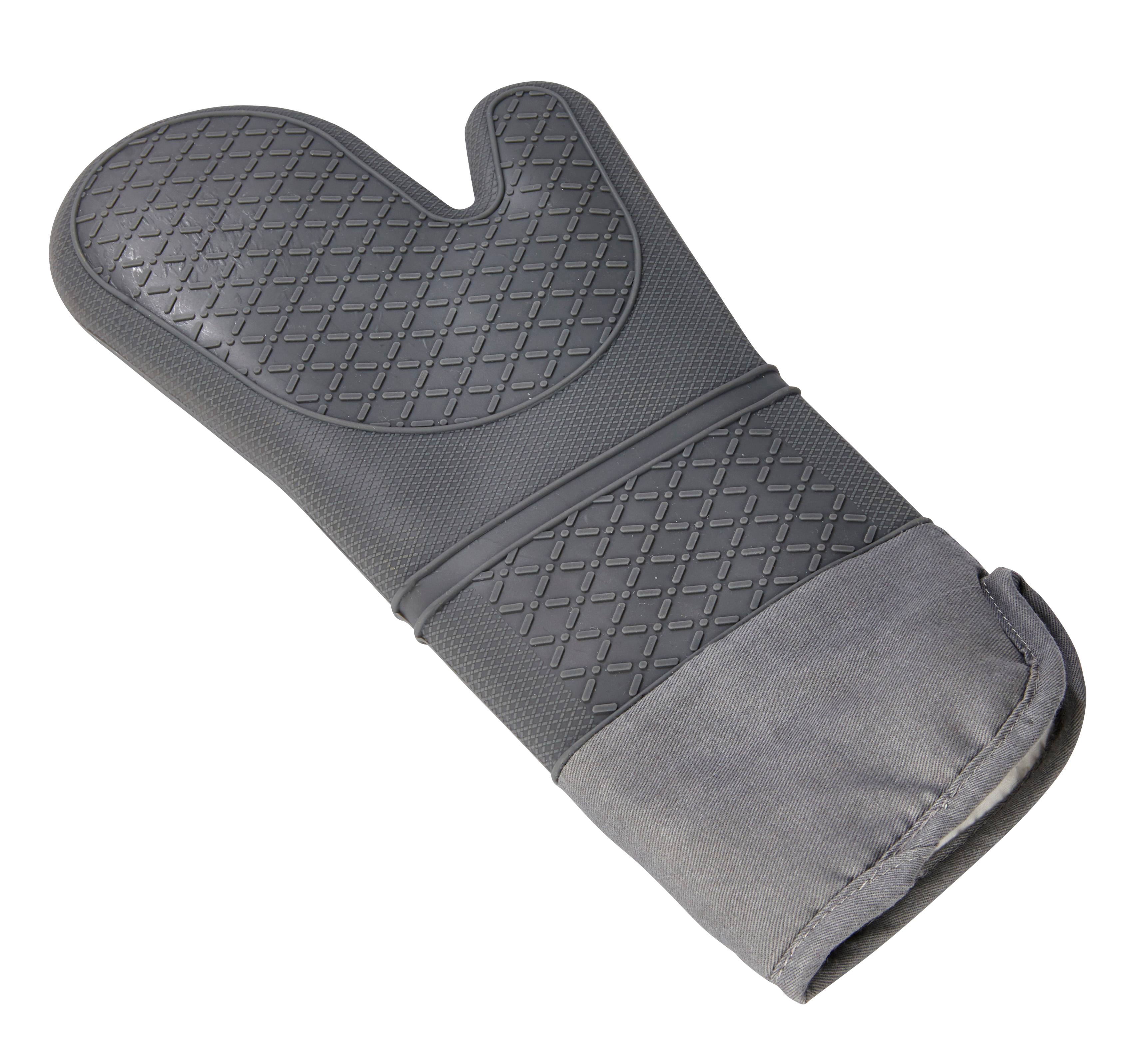 Duokon Mini gants de four en silicone Gants de four en silicone mignon  dessin animé résistant à la chaleur deco manique Blanc
