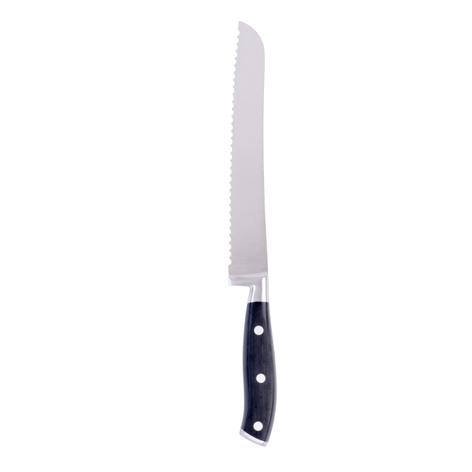 JULIENNE Couteau à pain noir Larg. 3 x Long. 32 cm