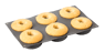 SWEET&SALT Bakvorm donuts/bagels donkergrijs H 3 x B 28 x D 17,4 cm