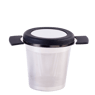 BASIC Filtro para chá preto, prateado H 10,2 cm - Ø 7,8 cm