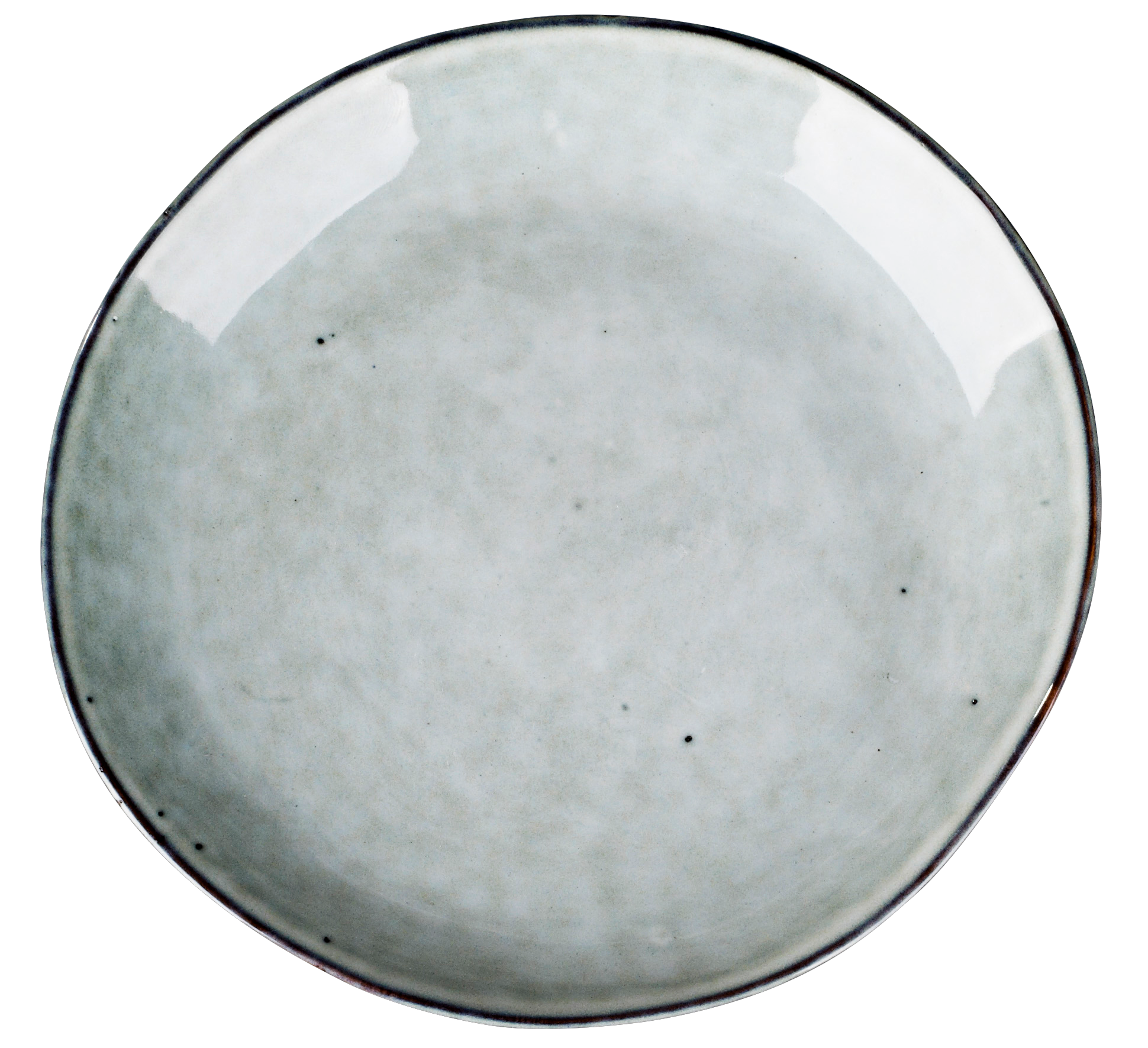 Assiette plate en verre Kushintha coloris Ambre - Diam. 25cm - BITZ