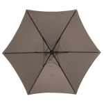 HAWAI Parasol colgante sin pie taupe A 243 cm - Ø 300 cm