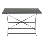 IMPERIAL Table pliante rectangulaire noir H 71 x Larg. 70 x Long. 110 cm