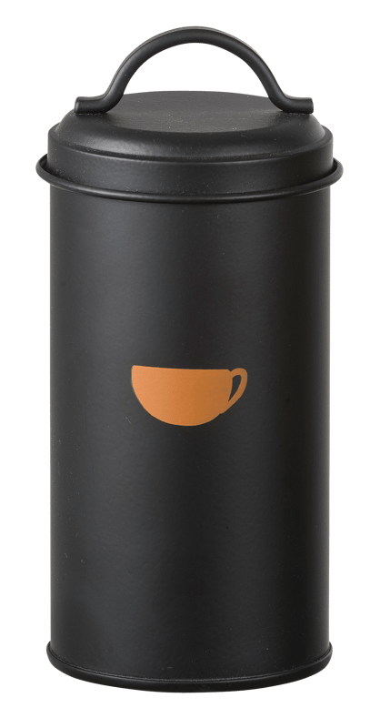 VIRA Boîte pour dosettes de café noir H 15 cm - Ø 8 cm