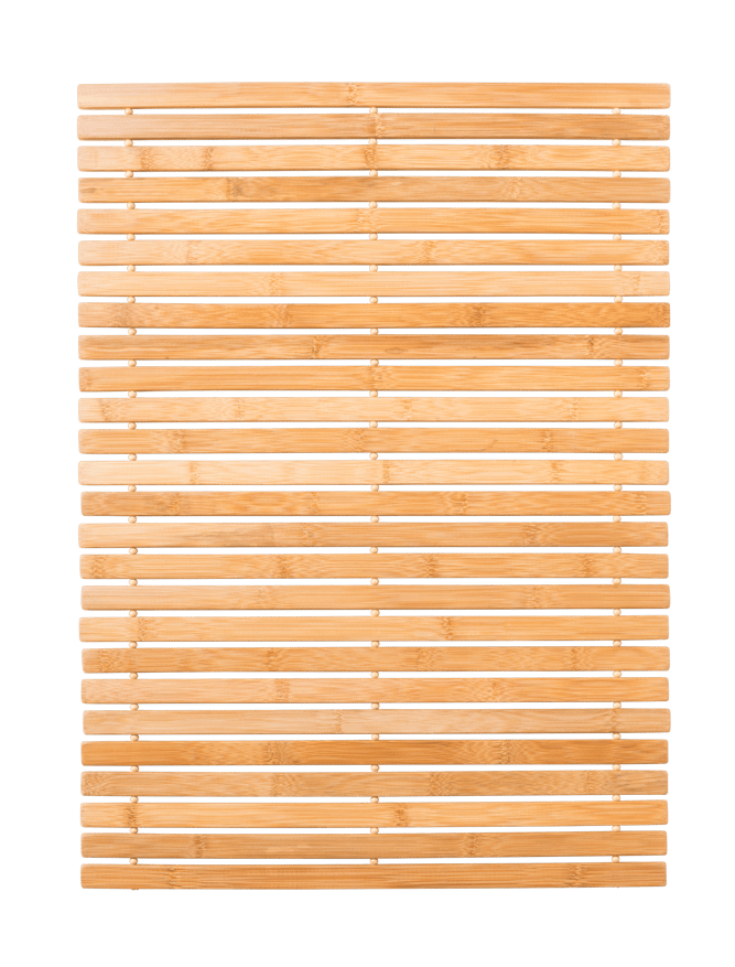 Alfombra baño bambú natural 800x5x500 mm