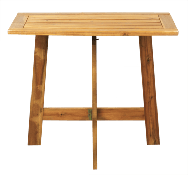 UTAH Table pliante brun H 73 x Larg. 80 x P 50 cm