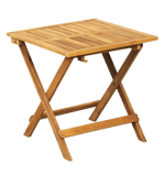 JOSHUA Table pliante brun H 45 x Larg. 45 x P 45 cm