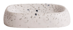 TERRAZZO Porte-savon blanc H 3 x Larg. 13 x P 10 cm