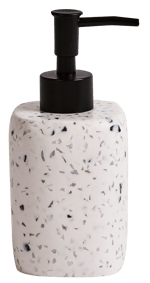 TERRAZZO Dispensador de jabón blanco A 16,5 x An. 7,2 x P 7,2 cm