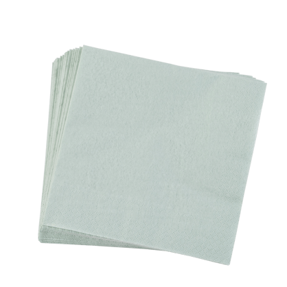 UNI Set de 20 serviettes vert clair Larg. 33 x Long. 33 cm