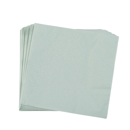 UNI Set di 20 tovaglioli verde chiaro W 40 x L 40 cm