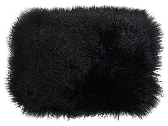 FUR Mantel individual negro An. 32 x L 45 cm
