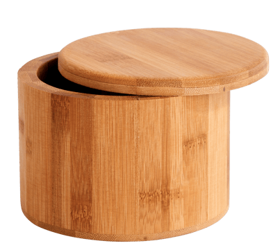 BAMBOO Caixa de arrumação pote de ervas natural H 9 cm - Ø 12 cm