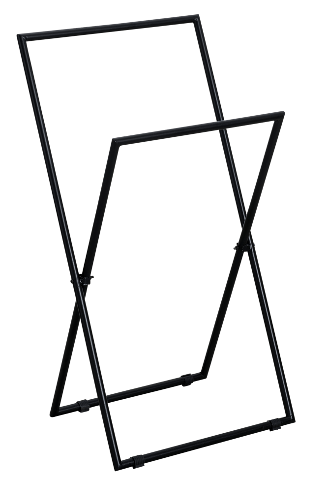 SHADOW Toallero negro A 85 x An. 50 x P 33 cm