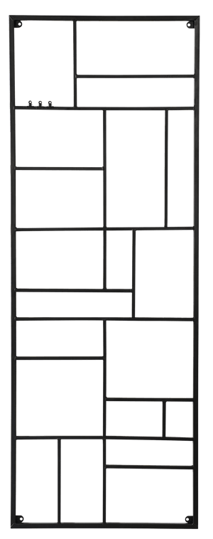 MODULAR Organiser da parete nero H 150 x W 55 cm