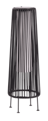 TOWER Solarlamp zwart H 68 cm - Ø 22 cm