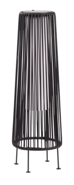 TOWER Solarlamp zwart H 68 cm - Ø 22 cm