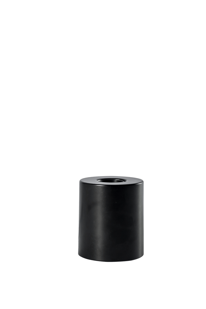CILINDER Candeeiro de mesa preto H 10,5 cm - Ø 9 cm