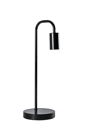 ARCHE Tischlampe Schwarz H 43 cm - Ø 14 cm