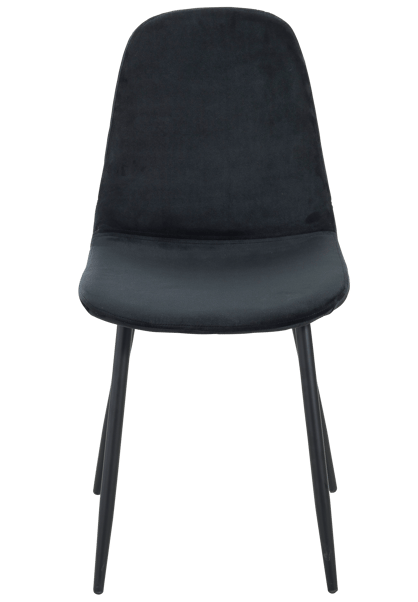 SILKE Cadeira de sala de jantar preto H 86,5 x W 52 x D 41 cm