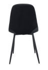 SILKE Silla de comedor negro A 86,5 x An. 52 x P 41 cm