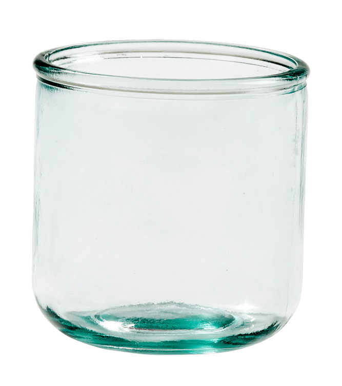 RECYCLE Glas transparant H 9 cm - Ø 9 cm