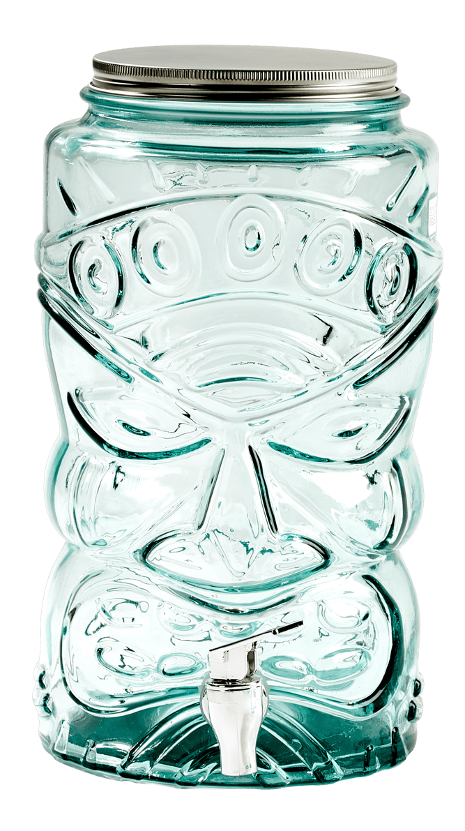 TIKI Recipiente para bebida transparente H 32 cm - Ø 19 cm