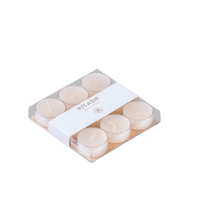 ESCAPE WORLD OF GOA Bougies chauffe-plat parfumées set de 9 blanc 