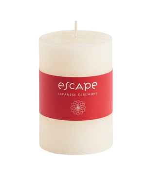 ESCAPE JAPANESE CEREMONY Bougie parfumée rouge H 10 cm - Ø 6,5 cm