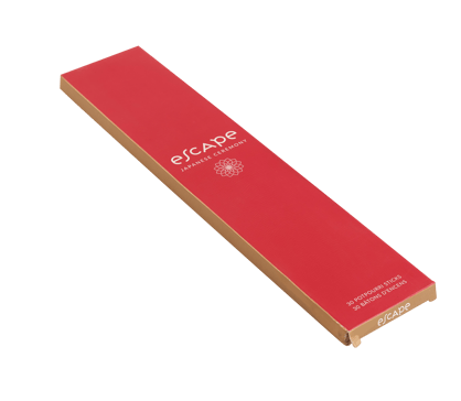 ESCAPE JAPANESE CEREMONY Encens 30 bâtonnets rouge 