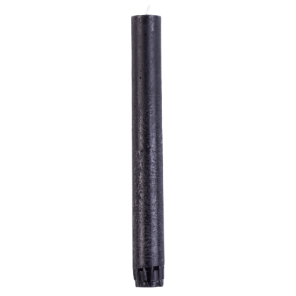 RUSTIC Vela candelabro negro A 25 cm - Ø 3 cm