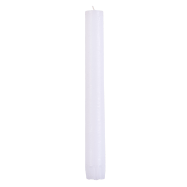 RUSTIC Vela candelabro blanco A 25 cm - Ø 3 cm
