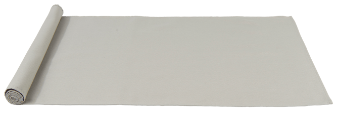UNILINE Tafelloper lichtgrijs B 45 x L 138 cm