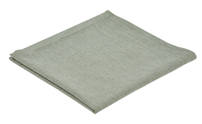 ORGANIC Serviette gris clair Larg. 40 x Long. 40 cm
