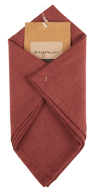 ORGANIC Serviette rouge Larg. 40 x Long. 40 cm