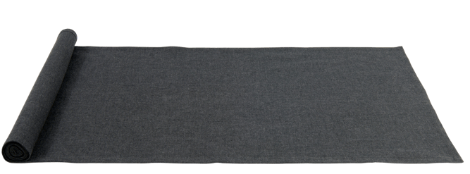 ORGANIC Tafelloper zwart B 40 x L 140 cm